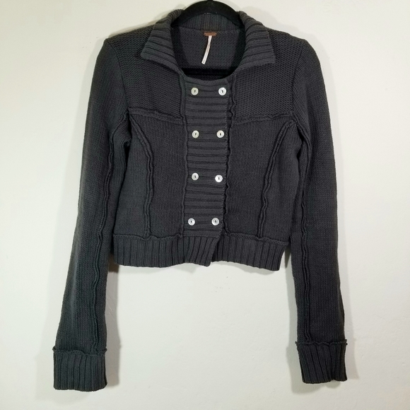 Free People Sweaters - Free People Dark Grey Sweater